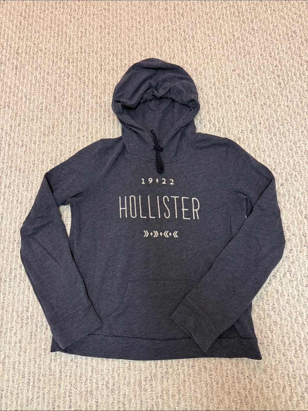 Hollister Navy Blue Pullover Hoodie